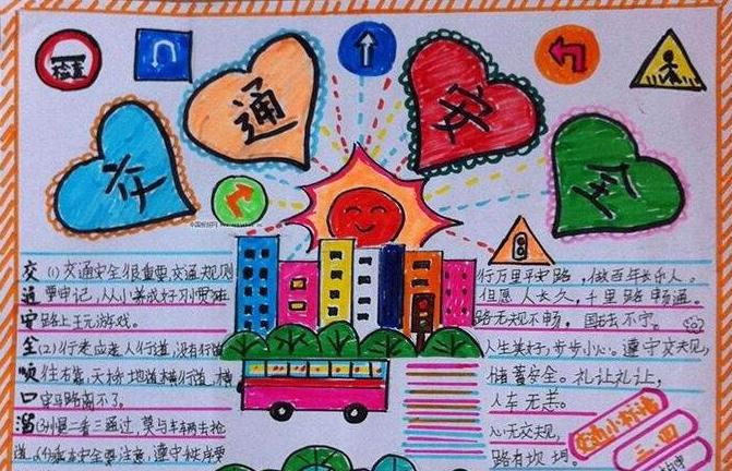 2024交通安全手抄报简单又漂亮
